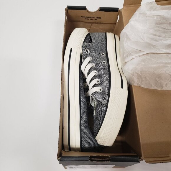 Converse Chuck Taylor Ox Shoes Color: Black/White - Size M/5 W/7 - Picture 4 of 8